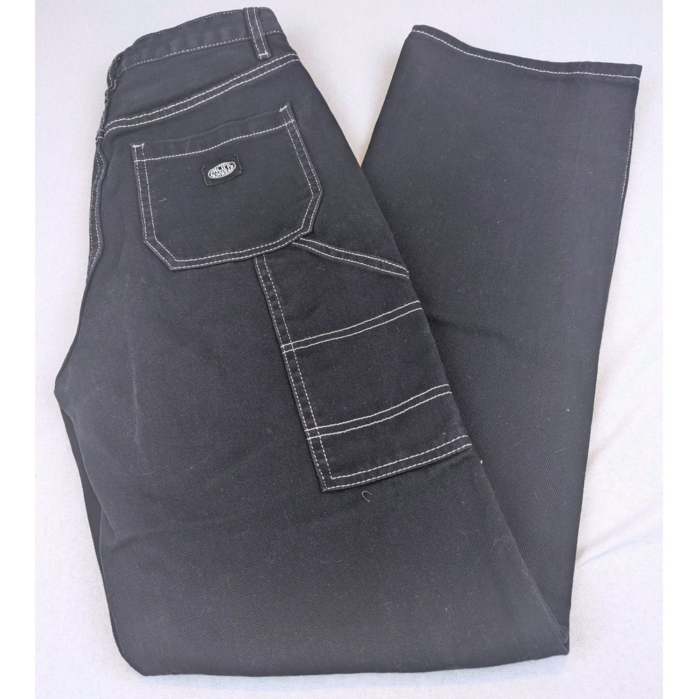 Pacific Sunwear Dark Carpenter Pants Hi Rise Retro Women Size 27x30 PacSun